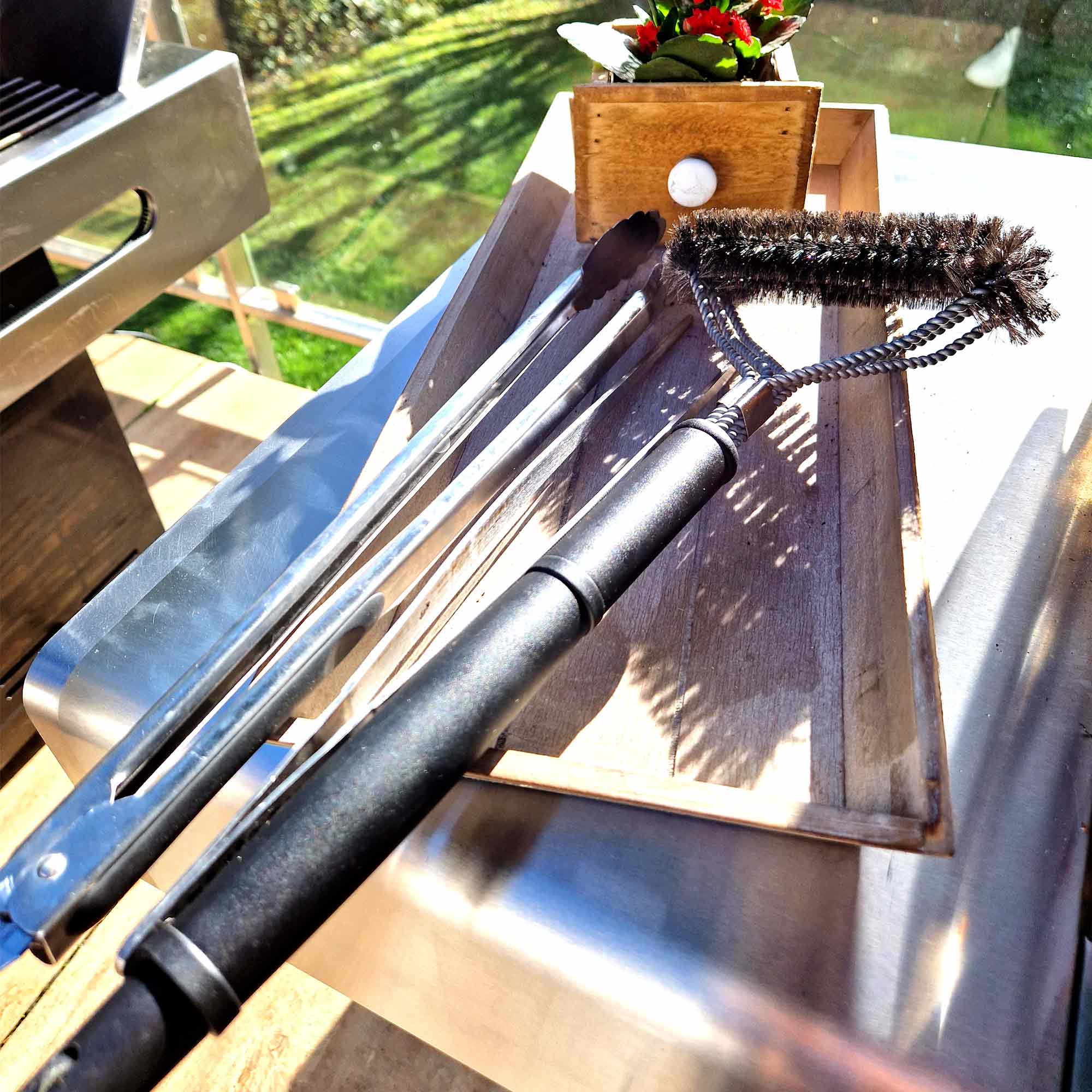 ALLGRILL BBQ Grillbürste, 22 cm ALLGRILL - Flammerando