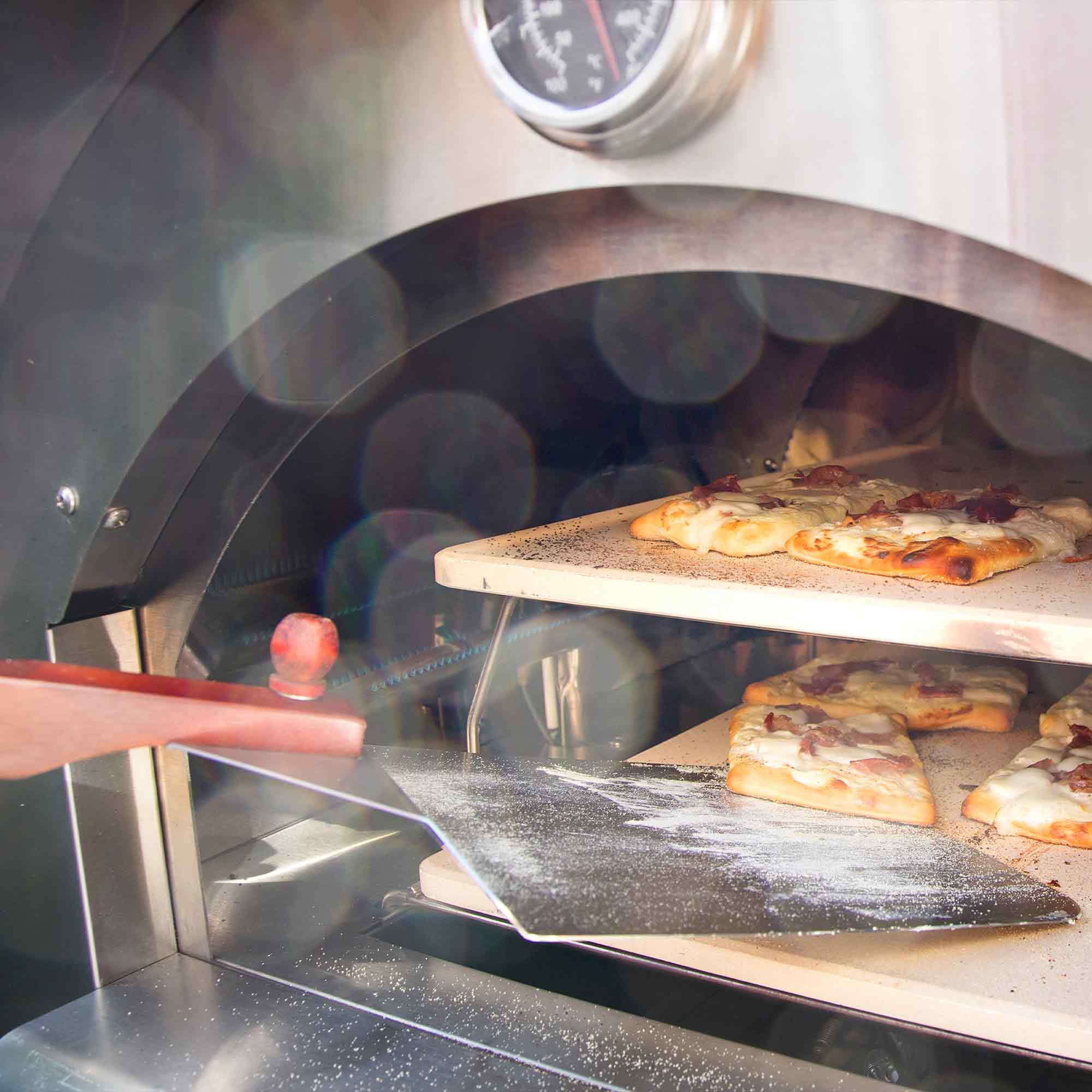 ALLGRILL Pizzaschaufel Edelstahl mit Holzgriff ALLGRILL - Flammerando